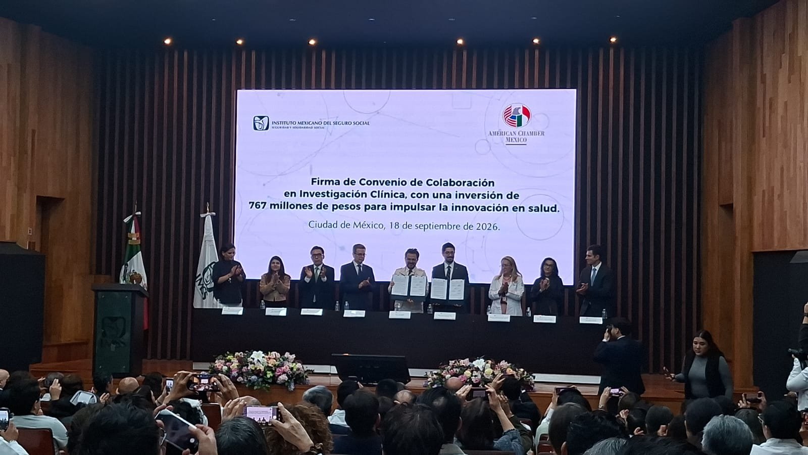 IMSS y AmCham México impulsan la investigación clínica con inversión potencial de 767 mdp