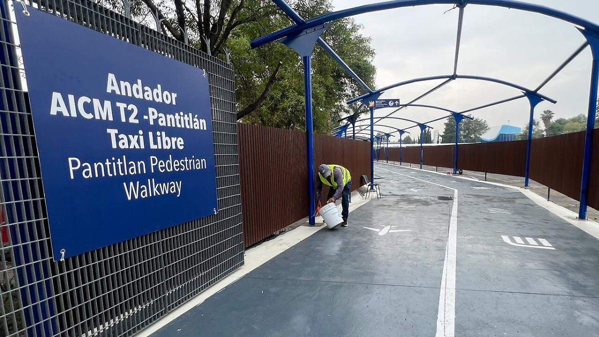 AICM estrena pasillo peatonal que conecta la Terminal 2 con Pantitlán
