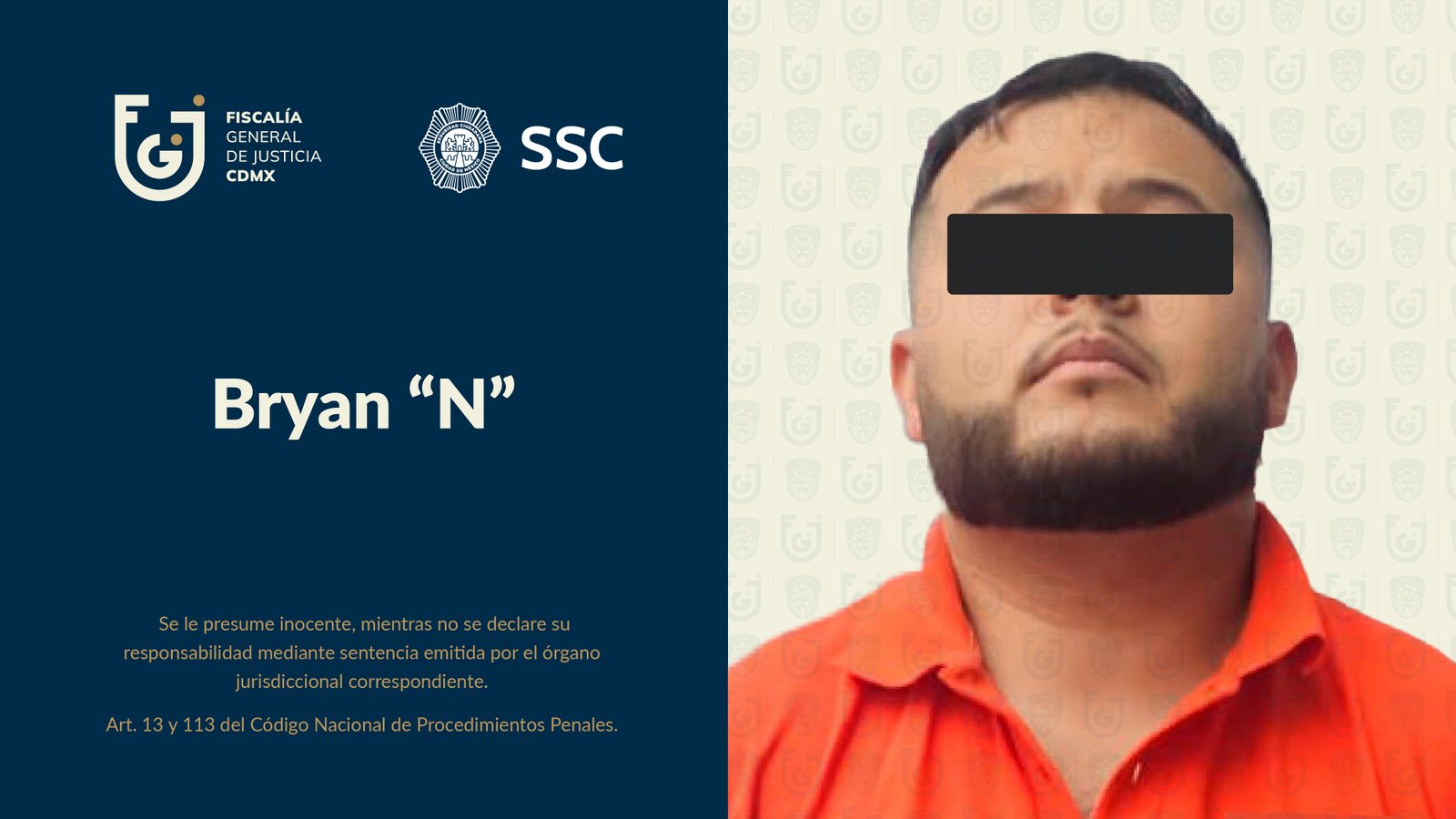Fiscalía CDMX obtiene vinculación a proceso de Bryan “N” y Rafael “N” por delitos contra la salud y cohecho